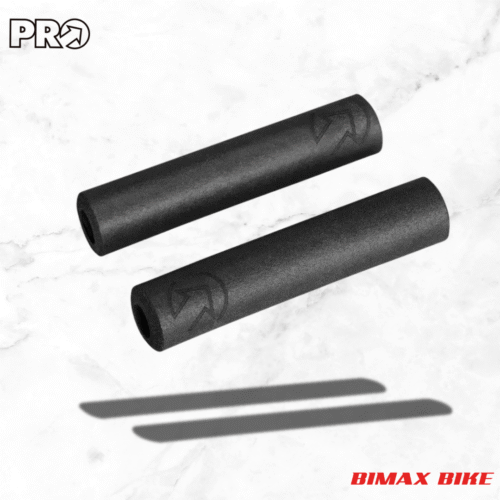 Puños Pro Silicona Slide On Race 130x32mm Bicicleta Ciclismo Color Negro